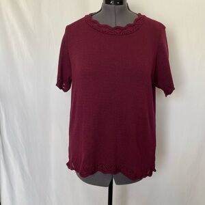 Bobbie Brooks Cranberry Sweater